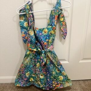 Show Me Your MuMu Claire Mini Dress - painterly petals